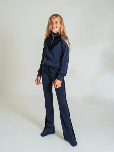 Bilde av WoolLand Sirdal Merino Slengbukse Blue Ink